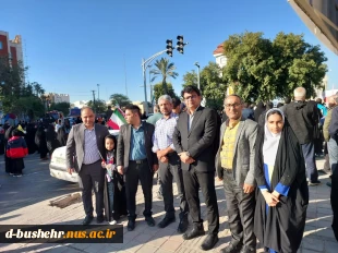 شرکت دانشگاهیان دانشگاه ملی مهارت استان بوشهر در راهپیمایی ۲۲ بهمن 5