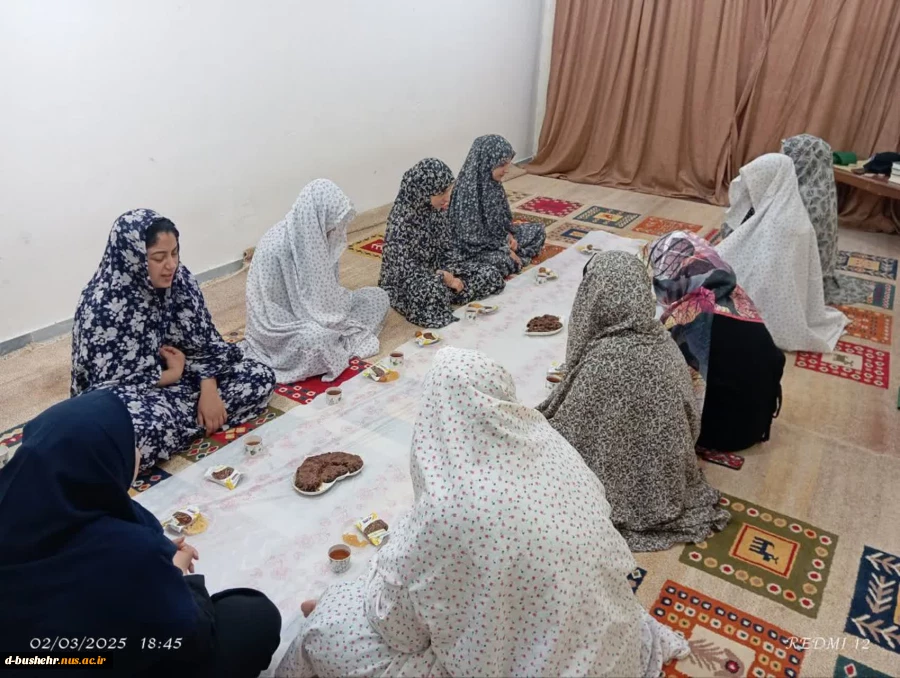 برگزاری ضیافت افطاری درخوابگاه دانشجویی طاهره آموزشکده ملی مهارت دختران بوشهر 2