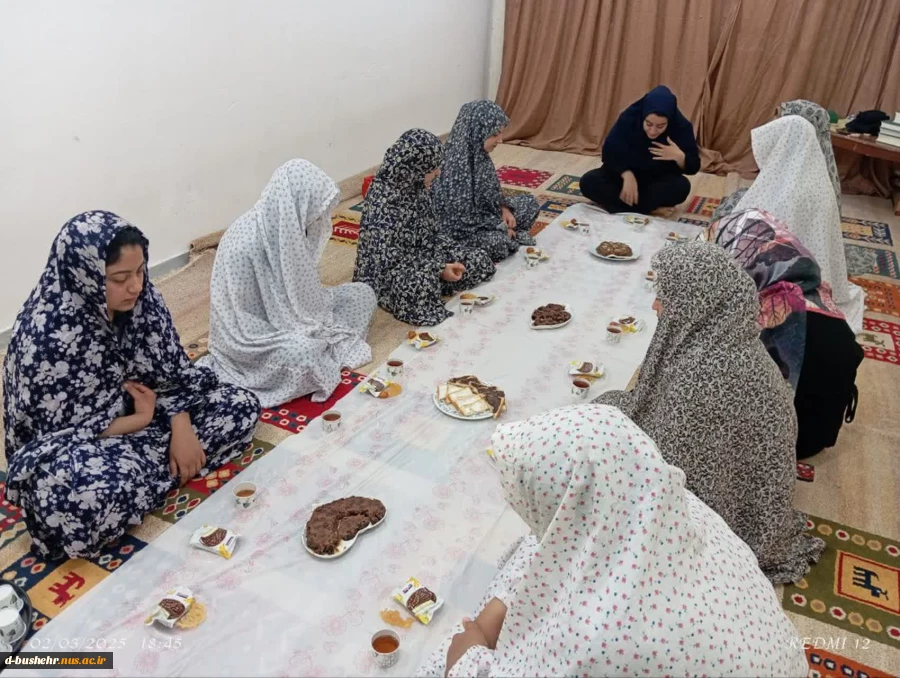 برگزاری ضیافت افطاری درخوابگاه دانشجویی طاهره آموزشکده ملی مهارت دختران بوشهر 3