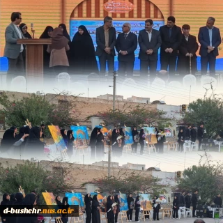 برپایی نمایشگاه آثار دانشجویان آموزشکده ملی مهارت دختران بوشهر به مناسبت روز بوشهر در مدرسه سعادت