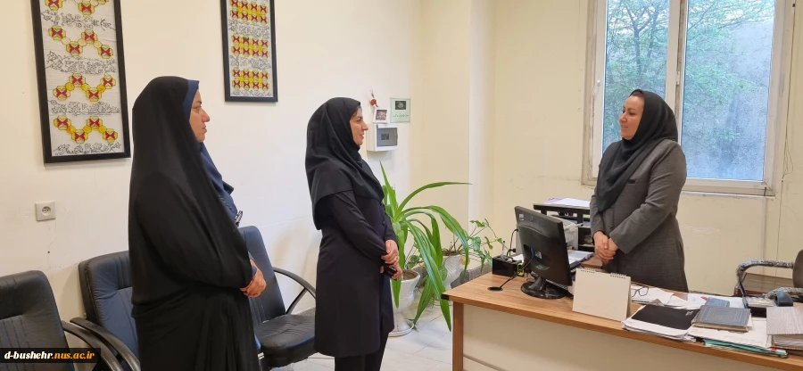 دیدار نوروزی سرپرست آموزشکده ملی مهارت دختران بوشهر با کارکنان، اعضای هیئت علمی، استادان و دانشجویان 5