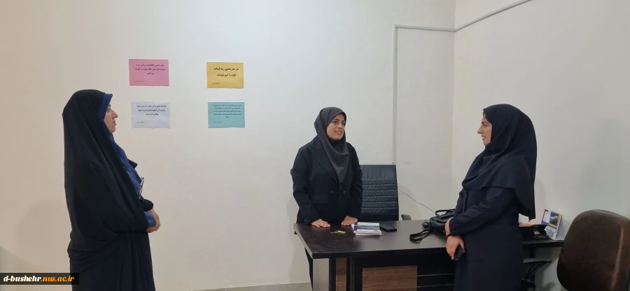 دیدار نوروزی سرپرست آموزشکده ملی مهارت دختران بوشهر با کارکنان، اعضای هیئت علمی، استادان و دانشجویان 7