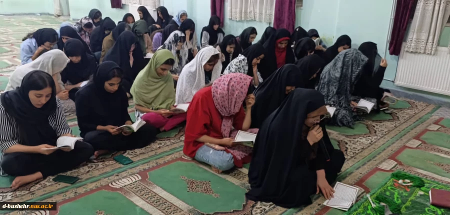 مراسم عزاداری شهادت امام صادق(ع) در خوابگاه کوثر آموزشکده ملی مهارت دختران بوشهر برگزار شد 2