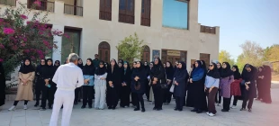 بازدید دانشجویان آموزشکده ملی مهارت دختران بوشهر از اماکن تاریخی به مناسبت هفته گردشگری و دریانوردی 2