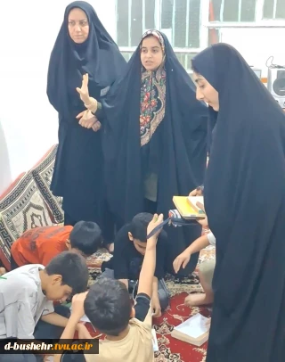 برگزاری پویش "طرح مانوس ساختن کودکان با مساجد" در مسجد امام حسین (ع) کوی‌شکری به مناسبت هفته قرآن و عترت توسط کانون قرآن و عترت آموزشکده دختران بوشهر