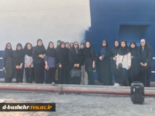 بازدید علمی دانشجویان رشته حسابداری آموزشکده دختران بوشهر از صنایع دریایی ایران (صدرا) 7