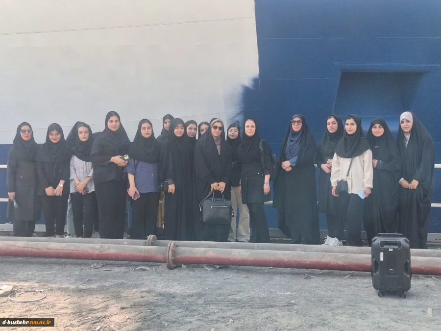 بازدید علمی دانشجویان رشته حسابداری آموزشکده دختران بوشهر از صنایع دریایی ایران (صدرا) 7