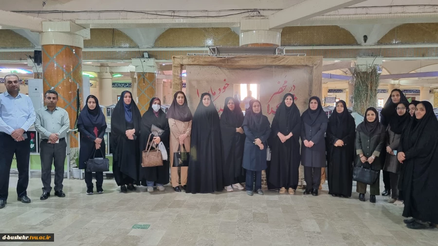 تجدید میثاق دانشگاهیان آموزشکده ملی مهارت دختران بوشهر با آرمان‌های شهدا و بانوی دو عالم در هفته بسیج 2