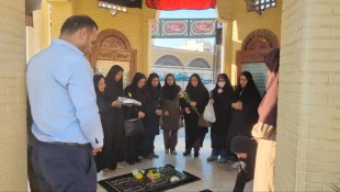 تجدید میثاق دانشگاهیان آموزشکده ملی مهارت دختران بوشهر با آرمان‌های شهدا و بانوی دو عالم در هفته بسیج 9