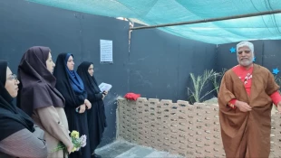 تجدید میثاق دانشگاهیان آموزشکده ملی مهارت دختران بوشهر با آرمان‌های شهدا و بانوی دو عالم در هفته بسیج 13