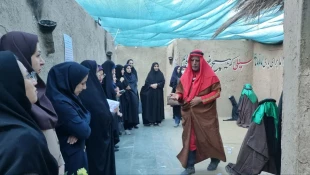 تجدید میثاق دانشگاهیان آموزشکده ملی مهارت دختران بوشهر با آرمان‌های شهدا و بانوی دو عالم در هفته بسیج 14