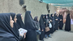 تجدید میثاق دانشگاهیان آموزشکده ملی مهارت دختران بوشهر با آرمان‌های شهدا و بانوی دو عالم در هفته بسیج 21