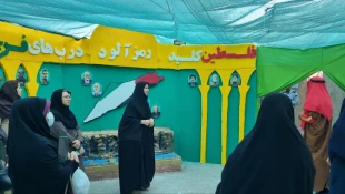 تجدید میثاق دانشگاهیان آموزشکده ملی مهارت دختران بوشهر با آرمان‌های شهدا و بانوی دو عالم در هفته بسیج 22