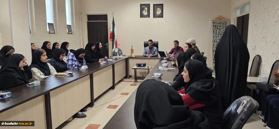 کرسی هم‌اندیشی دانشجویی «پژوهش، مسیر رشد و تحول» در آموزشکده ملی مهارت دختران بوشهر برگزار شد 4