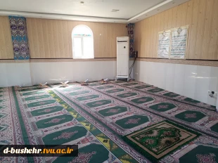 غبارروبی مسجد آموزشکده ملی مهارت پسران بوشهر در آستانه ماه مبارک رمضان 4