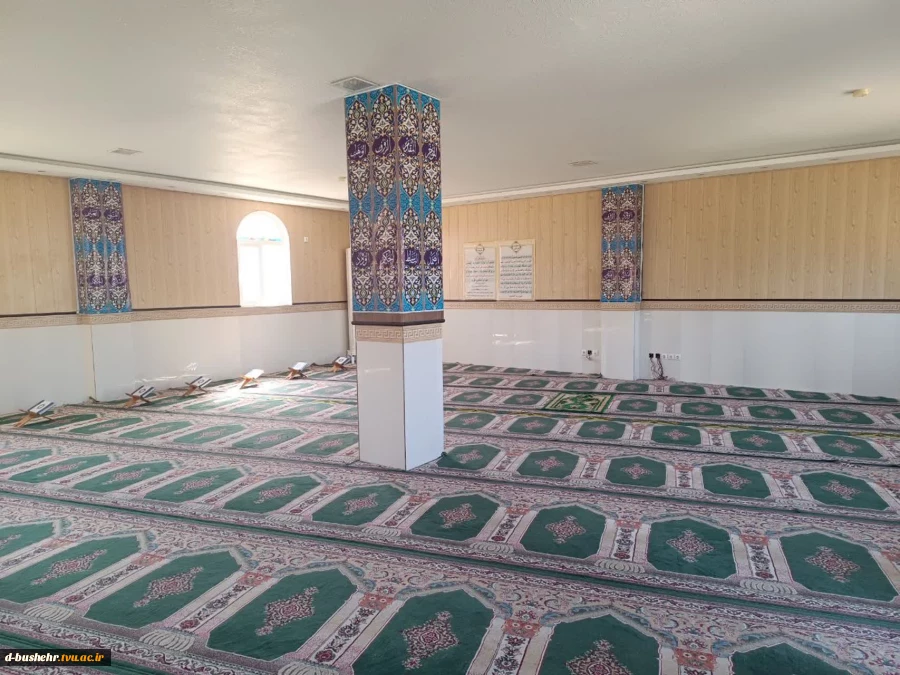 غبارروبی مسجد آموزشکده ملی مهارت پسران بوشهر در آستانه ماه مبارک رمضان 5
