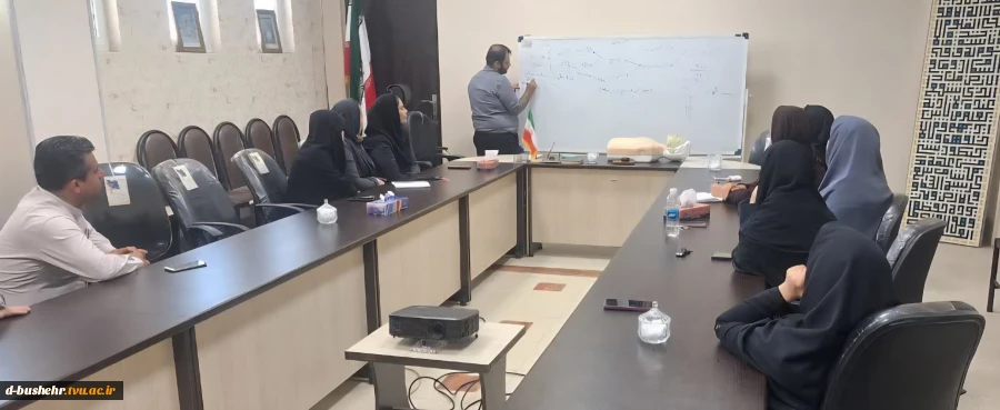 برگزاری نشست آموزشی مدیریت خانواده در شرایط اضطراب و بحران‌های جنگی در آموزشکده ملی مهارت دختران بوشهر 2