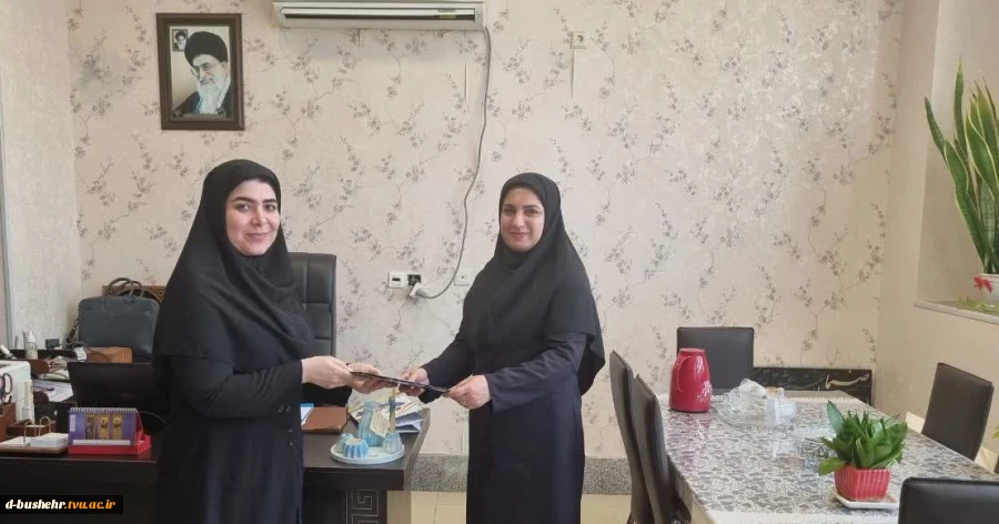 انتصاب مدیران گروه‌های علوم مهندسی و هنر و سرپرست گروه رشته گرافیک آموزشکده دختران بوشهر 4
